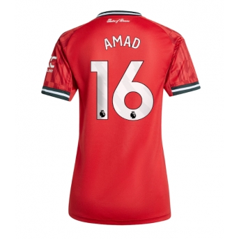 Billige Fotballdrakt Manchester United Amad Diallo #16 Replika Hjemmedrakt Dame 2025-26 Kortermet